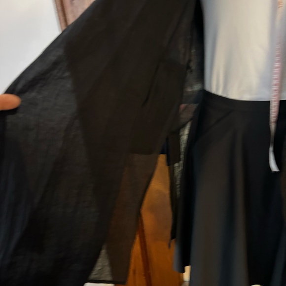 Zara sheer black long jacket never worn - Picture 2 of 3